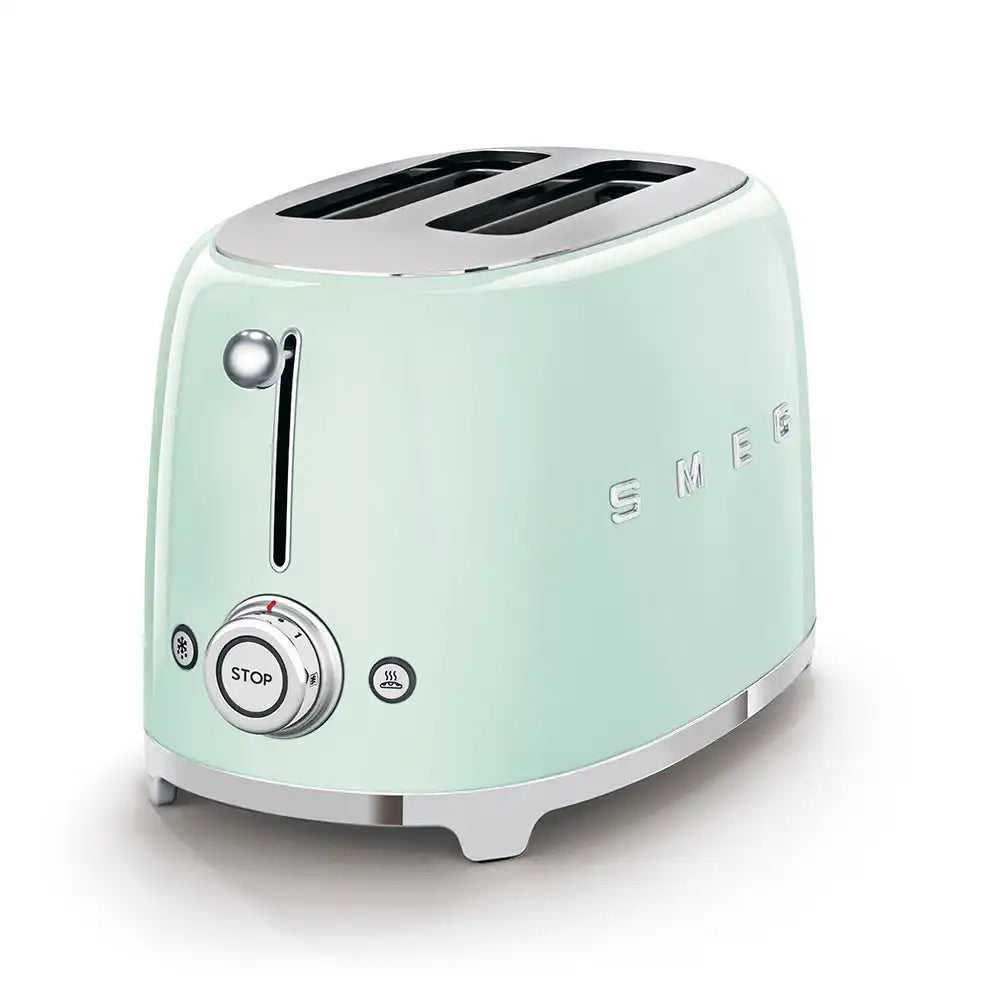 2-Slice Toaster - Retro-Style Pastel Green