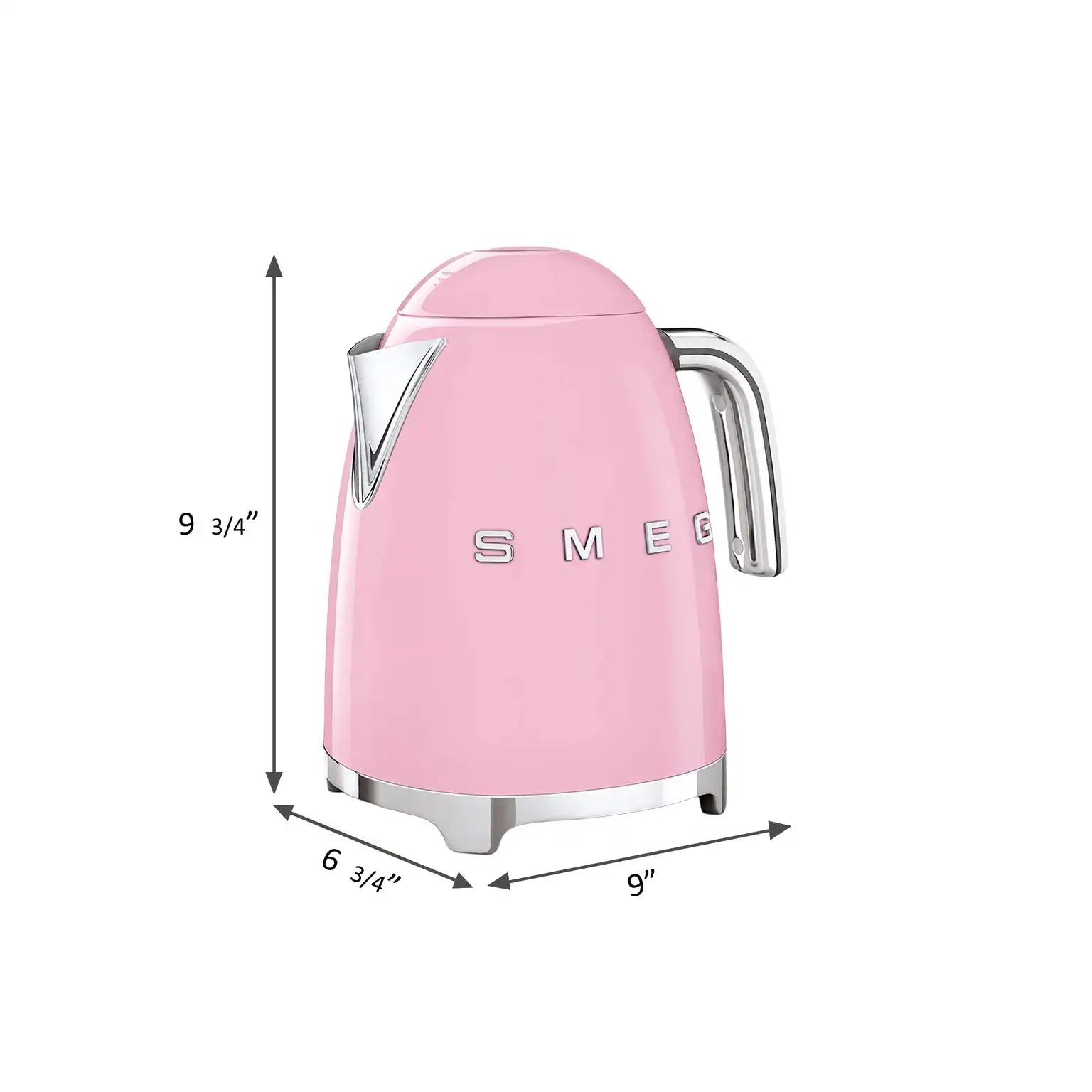 Retro-Style Electric Kettle (7 Cups) - Pink