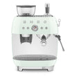 Manual Espresso Coffee Machine with Grinder – Retro-Style Pastel Green