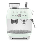 Manual Espresso Coffee Machine with Grinder – Retro-Style Pastel Green