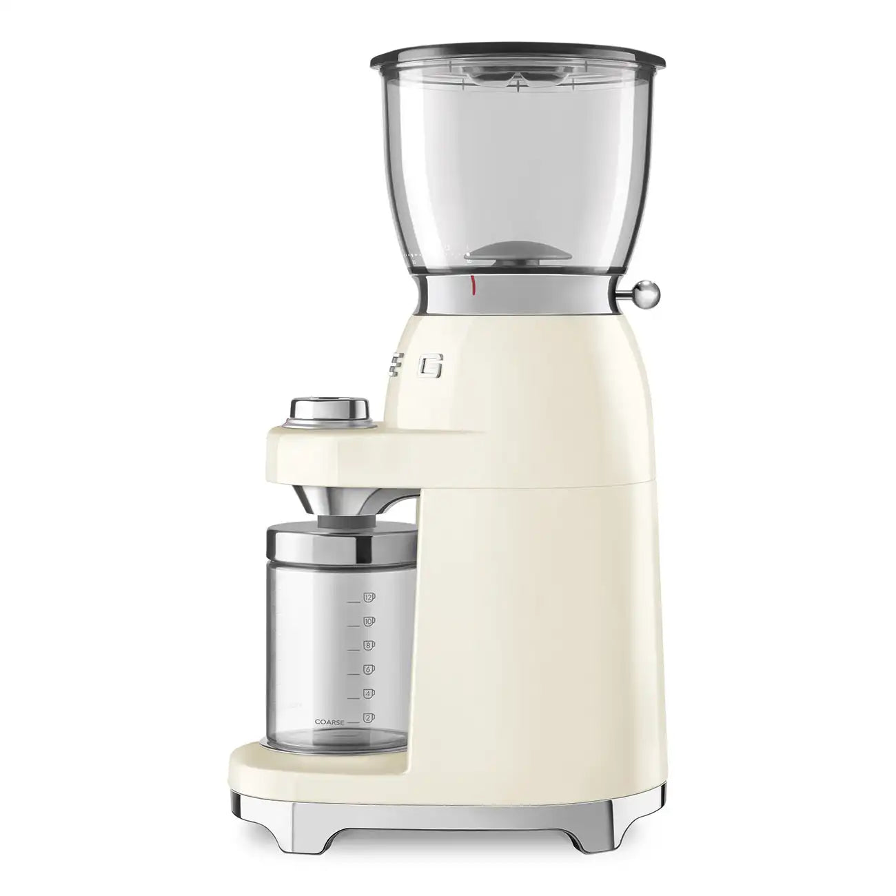Conical Burr Coffee Grinder - Retro-Style Cream
