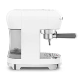 Manual Espresso Coffee Machine - Retro-Style White