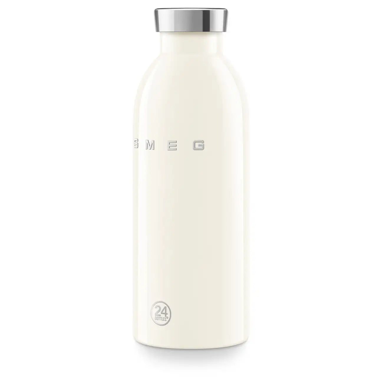 SMEG x 24Bottles® Insulated Stainless Steel Bottle (17 oz) - Cream
