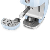 Manual Espresso & Cold Brew Coffee Machine – Retro-Style Pastel Blue