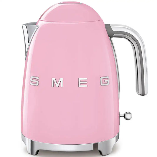 Retro-Style Electric Kettle (7 Cups) - Pink