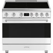 36-Inch Professional Induction Range - Matte White