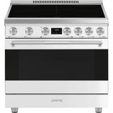 36-Inch Professional Induction Range - Matte White