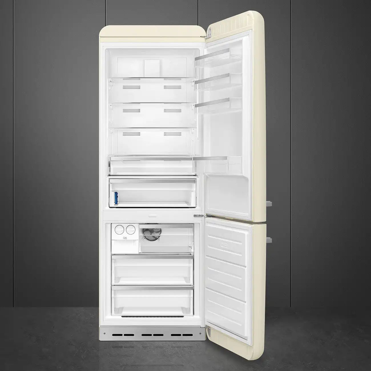Retro-Style Refrigerator (18 cu ft, Right Hinge) - Cream