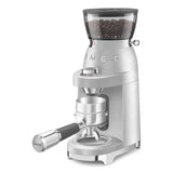 Retro-Style Coffee Grinder - Brushed Aluminum