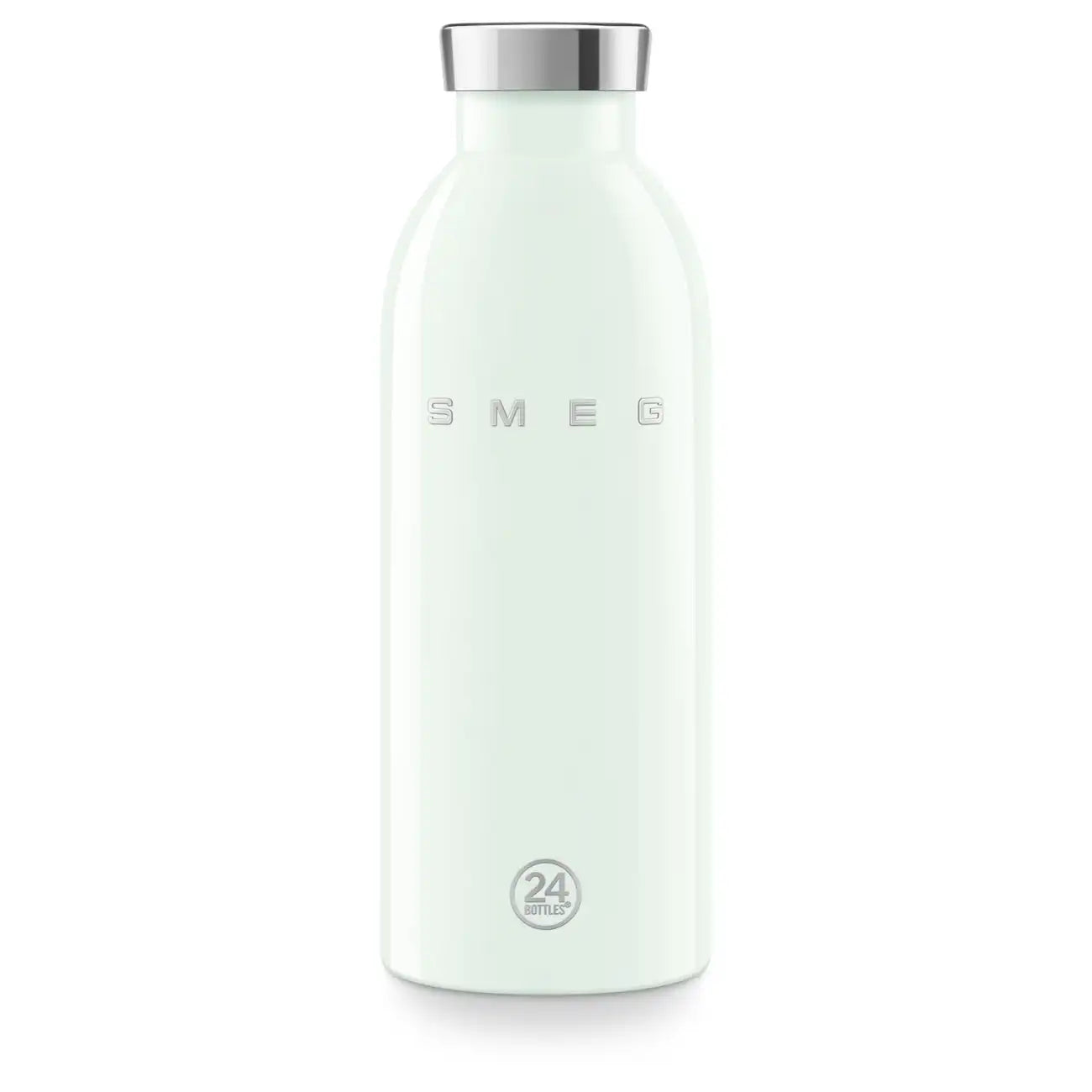 SMEG x 24Bottles® Insulated Stainless Steel Bottle (17 oz) - Pastel Green