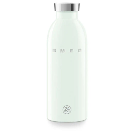 SMEG x 24Bottles® Insulated Stainless Steel Bottle (17 oz) - Pastel Green
