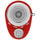 Multipurpose Conical Burr Coffee Grinder – Retro-Style Red