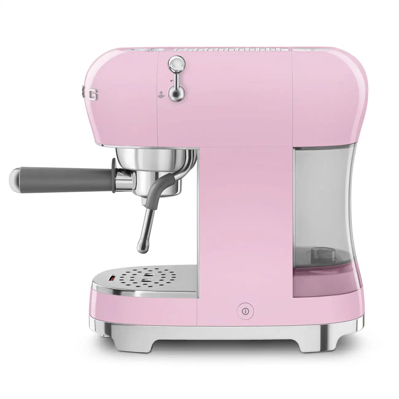 Retro-Style Manual Espresso Machine - Pink