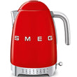 Retro-Style Electric Kettle (7 Cups) - Red