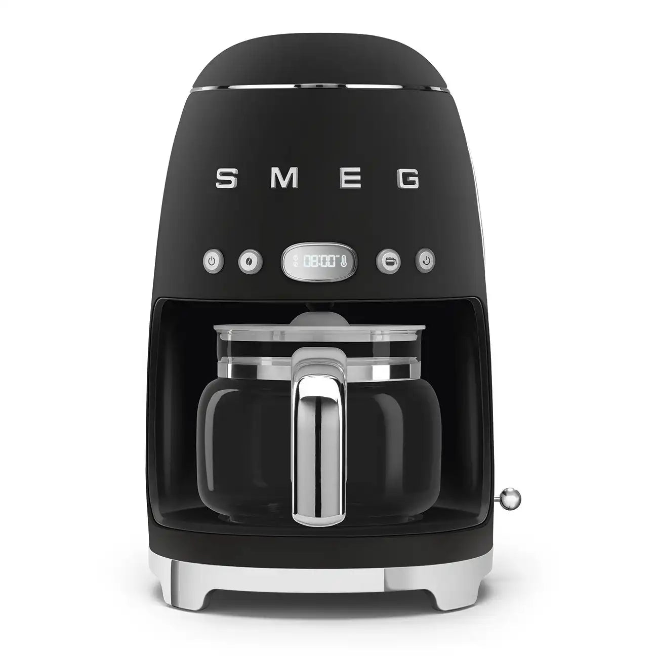 Retro-Style Drip Coffee Machine (10 Cups) – Black Matte