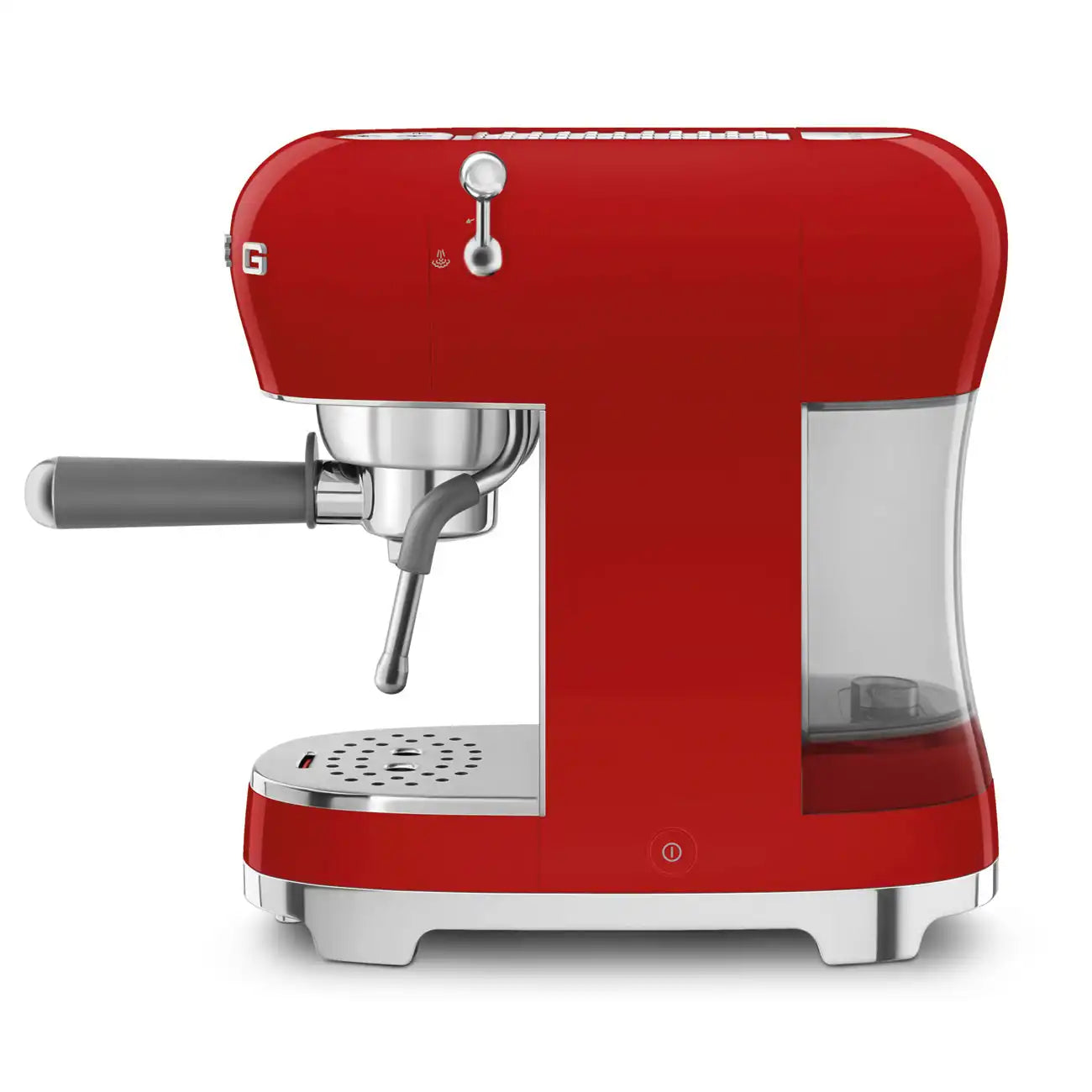 Retro-Style Manual Espresso Coffee Machine - Red