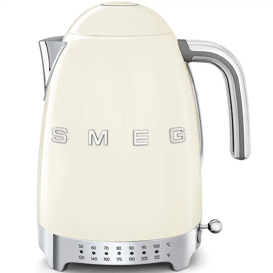 Retro-Style Electric Kettle (7 Cups) - Cream