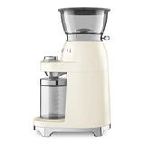 Multipurpose Conical Burr Coffee Grinder – Retro-Style Pastel Cream