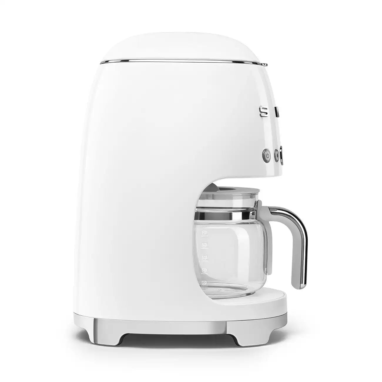 Retro-Style Drip Coffee Machine (10 Cups) - White