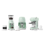 Conical Burr Coffee Grinder - Retro-Style Pastel Green