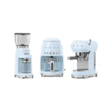 Conical Burr Coffee Grinder - Retro-Style Pastel Blue