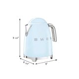 Retro-Style Electric Kettle (7 Cups) - Pastel Blue